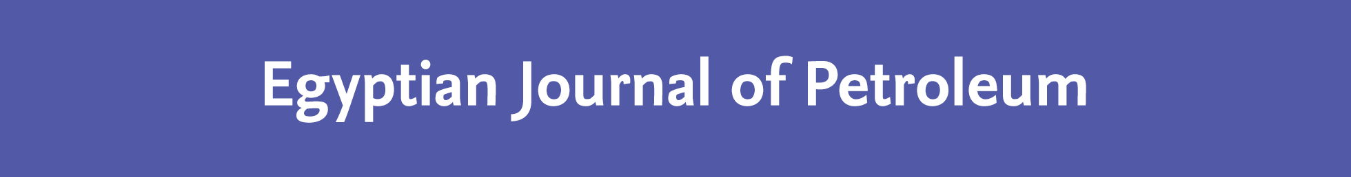 Egyptian Journal of Petroleum